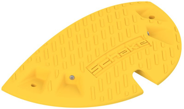 Schakedorpel van recycling, eindstuk, geel, hoogte: 60 mm, 3392-61E