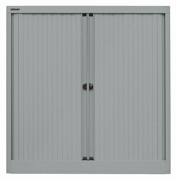 Bisley rolluikkast EuroTambour, 2 planken, 2,5 OH, rolluik zilver, body zilver, ET410102SSL355