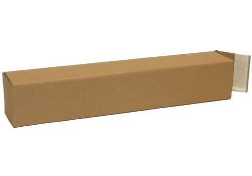DENIOS Quattrobox met zelfklevende sluiting, 1-wandig vouwkarton, 108 x 108 x 610 mm, formaat A1, verpakking van 50, 299475
