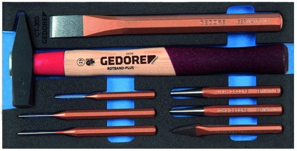 GEDORE CT wisselplaat met assortiment, beitelassortiment, 2309041