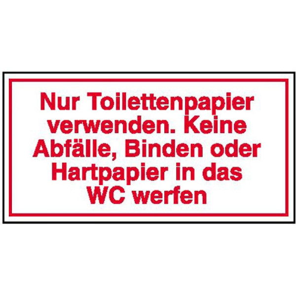 Stein HGS HGS bord voor commercieel en particulier gebruik, gebruik alleen toiletpapier, 21.5333