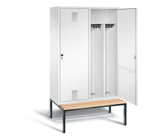 C+P zwart wit kastje Evolo, H2090xB1190xD500mm, kleur: verkeerswit, 48250-40 S10107