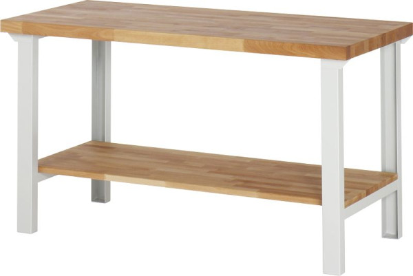 RAU werkbank serie 7000 - modulair ontwerp, massief beukenhouten plank, 1500x840x700 mm, 03-7000-7-157B4S.12
