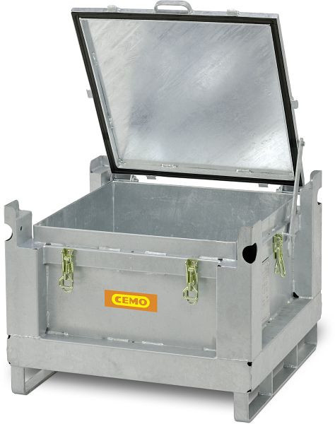 Cemo batterij-inzamelcontainer van staal 120 l, 71,5 x 71,5 x 58 cm, 11201