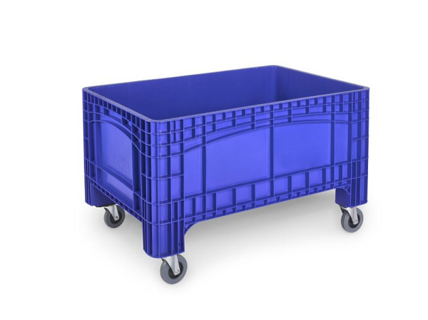 ALPHA grote bak, inhoud: 354 liter, onderbouw: 4 wielen, kleur: blauw, 2910-BL