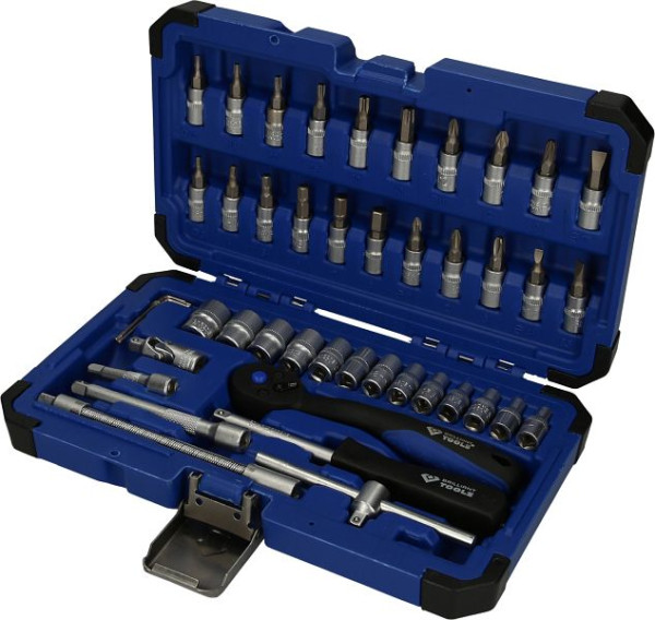 Brilliant Tools 1/4" dopsleutelset, 46-delig, BT020046