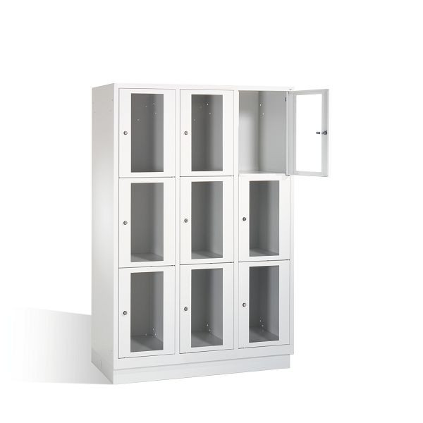 C+P lockerkast Classic, H1800xB1200xD500mm, kleur: lichtgrijs, 8020A323 S10000