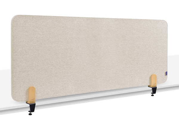 Legamaster ELEMENTS akoestische tafelverdeling 60x160cm zachtbeige incl. 2 tafelklemmen, 7-209822