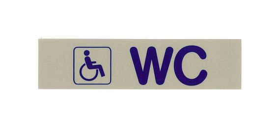 Contactbord GEHANDICAPTEN WC (symbool), 7673/018