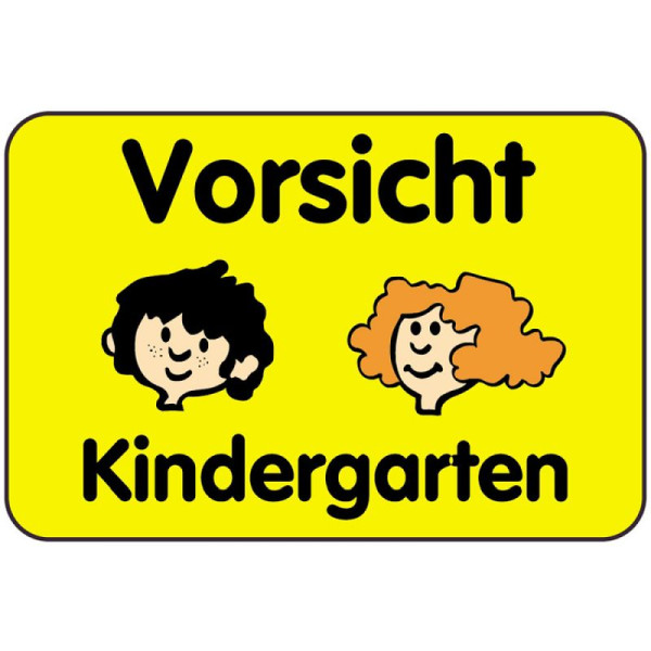 Stein HGS HGS kinderbord/verkeersbord voorzichtigheid kleuterschool, 500x750mm, 14822