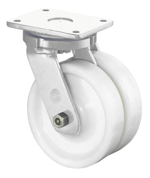 BS-rollen dubbele zwaarlastrol, wielbreedte 2x60 mm, wiel-Ø 250 mm, draagvermogen 2000 kg, loopvlak/wiellichaam kunststof, kogellagers, S100.B15.251