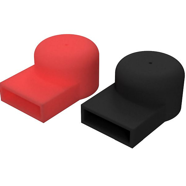 Offgridtec poolkap batterij aansluiting M8 rood zwart aanraakbeveiliging set van 2 15mm, 8-01-012855
