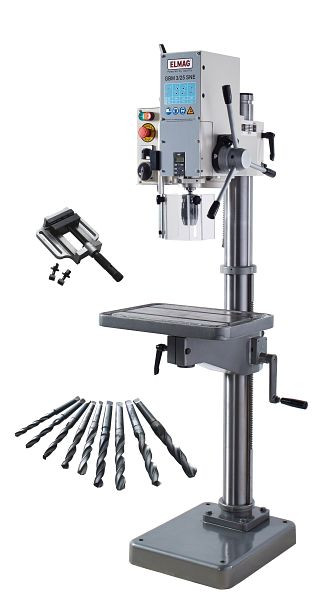 ELMAG kolomboormachine met tandwieloverbrenging, GBM 3/25 SNE - set, 82005