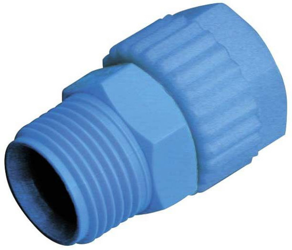 timmer A-GEk-12/9-1/4-PP, rechte schroefverbinding - conisch, gemaakt van polypropyleen, VE: 10 stuks, 01010509