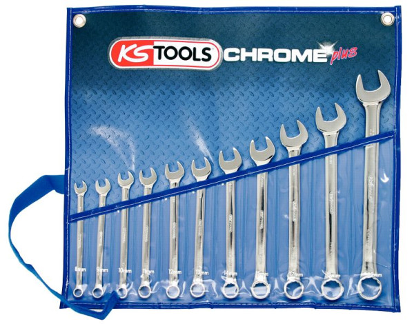 KS Tools CHROMEplus ringsteeksleutelset, haaks, 11-delig, 518.0641