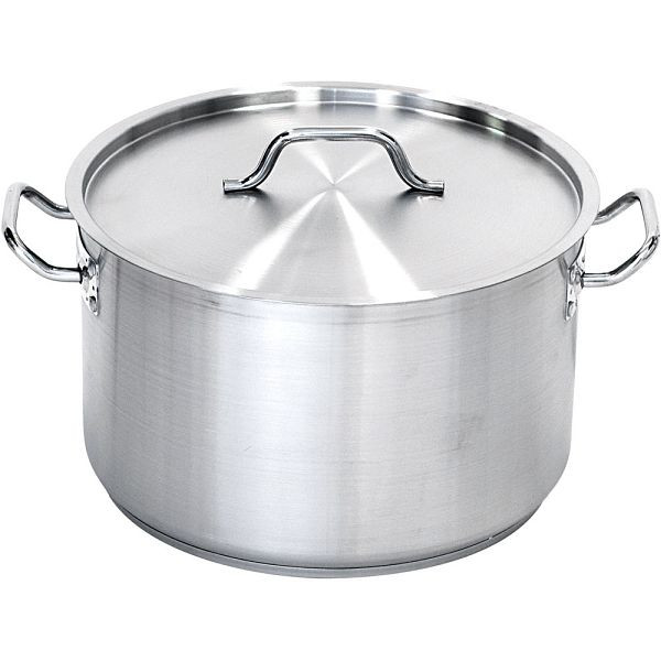 Stalgast soeppan, middelhoge vorm, met deksel, Ø 240 mm, hoogte 160 mm, 7,2 liter, KG0102240