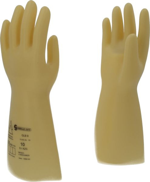 KS Tools Elektriciensbeschermhandschoen met beschermende isolatie, maat 10, klasse 0, wit, 117.0051