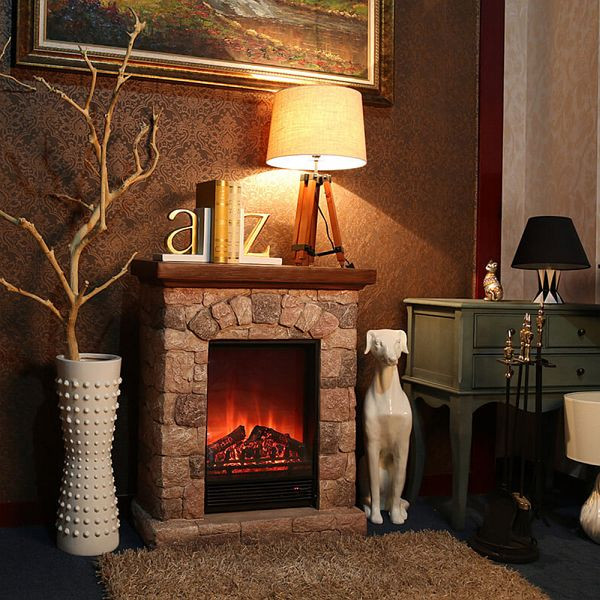HOME DELUXE elektrische haard CALOR - met vlameffect, 25159