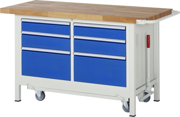 RAU neerlaatbare werkbank 8000 - model 8475, B1500 x D700 x H880 mm, 15-8475A2-157B4F.11