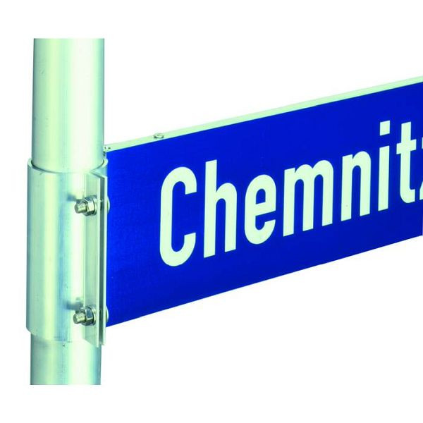Stone HGS houder voor straatnaamborden met aluminium hol kokerprofiel, 150mm/Ø 60mm, incl. buisklem, 015ks615