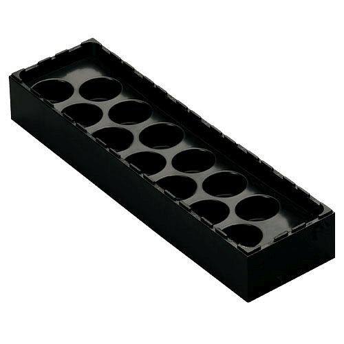 Bedrunka+Hirth Aqurado ladeverdeler, voor 13 x ER40 spantangen, afmetingen in mm (BxDxH): 336 x 96 x 48, 03.AQ-2122