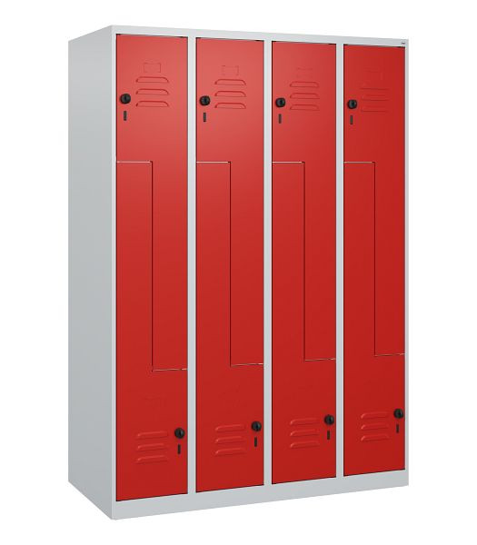 C+P Z-Spind Classic PLUS, 8 Abteile, 1700x1200x500mm, 7035/3020, Drehriegel, 0800037-408 S10012