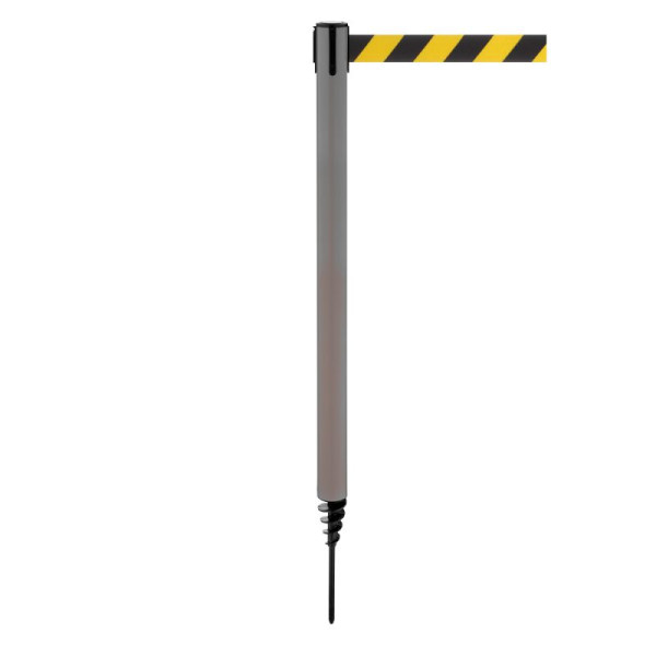 Stein HGS HGS personengeleidingssysteem -P-Line Outside-, grijs, zwart/geel diagonaal (gearceerd), met veiligheidssluiting (zelfontgrendelend), 37686-1302