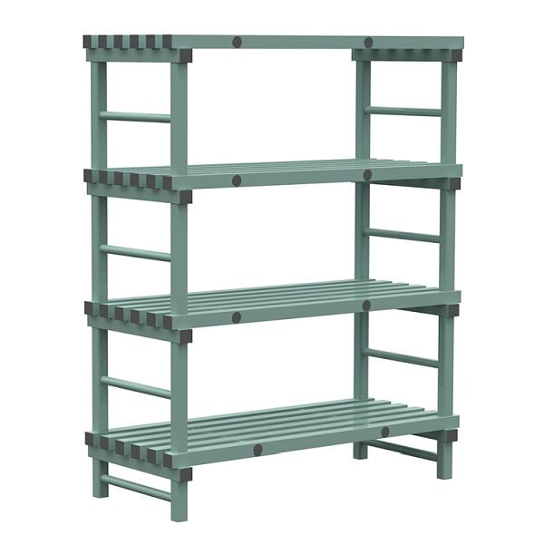 REA Euro plank 1400x600x1750mm, 4 staanders met 450mm tussenruimte, 308.162