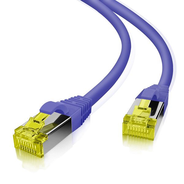 Helos patchkabel S/FTP Cat 6a paars 0,5m, 191045