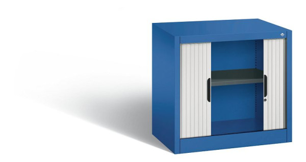 C+P rolluikkast Omnispace, H720xB800xD420mm, kleur: gentiaanblauw/lichtgrijs, inbouwgreep, 1 FH, 3251-00 S10221