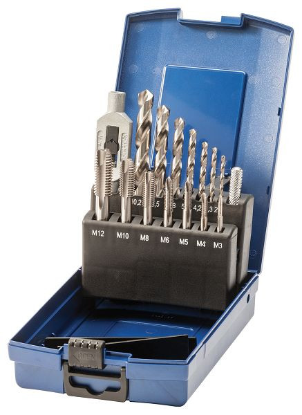 SW-Stahl assortiment tap- en kerngatboren, M3-M12, 15 stuks, 82228L