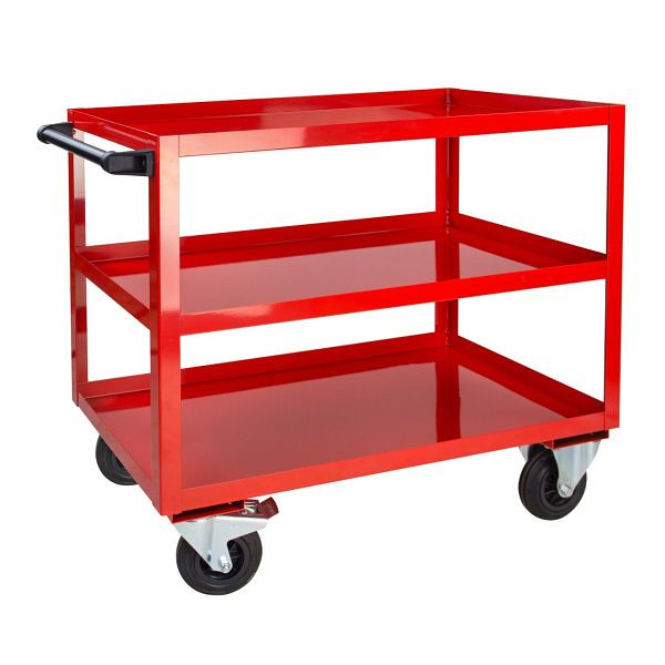 ADB montagehulpwagen met 3 niveaus, kleur: verkeersrood (RAL 3020), afmetingen BxHxD: 1000 x 915 x 500 mm, 21045