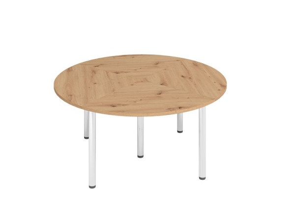 Hammerbacher placemat K7, blad: knoestig eiken, bestaande uit: 4 x VKP91, 5 x VSTFK in chroom, VSETK7/R/C