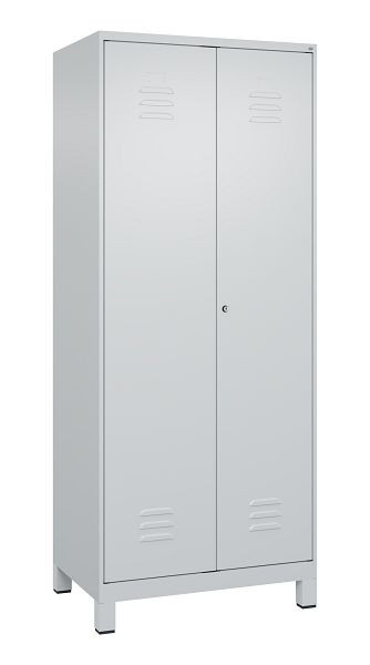 C+P multifunctionele kast Classic PLUS, was-/combinatiekast, voeten, 2 vakken, 1950x800x500mm, 7035/7035, cilinderslot, 080610-22 S10024