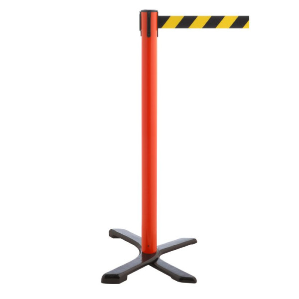 Stein HGS HGS personengeleidingssysteem -P-Line Compact-, rood, zwart/geel diagonaal (gearceerd), met riemeindstuk (standaard), 34867-1402