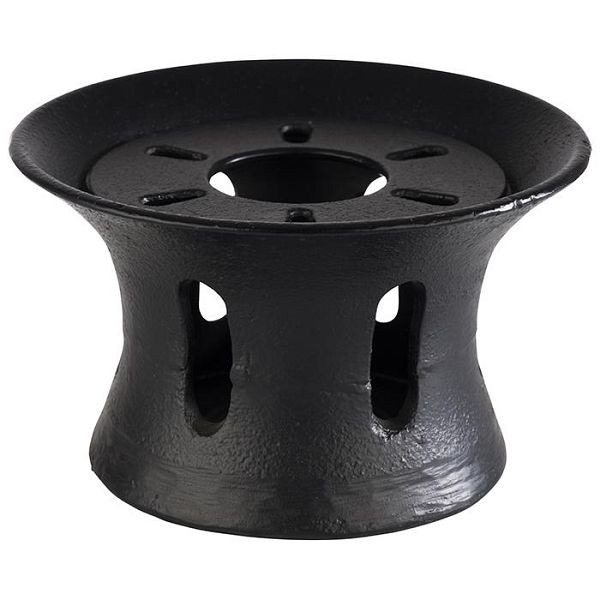 APS warmer -AZIË-, Ø 13 cm, hoogte: 7,5 cm, gietijzer, zwart, afneembaar deksel, 10994