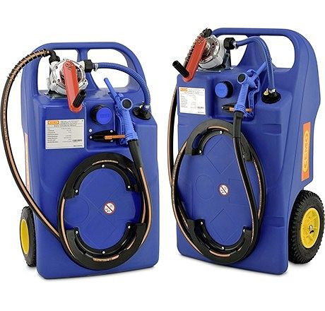 Cemo trolley 60 l voor AdBlue, met zwengelpomp, doseerslang 2,9 m, 11127