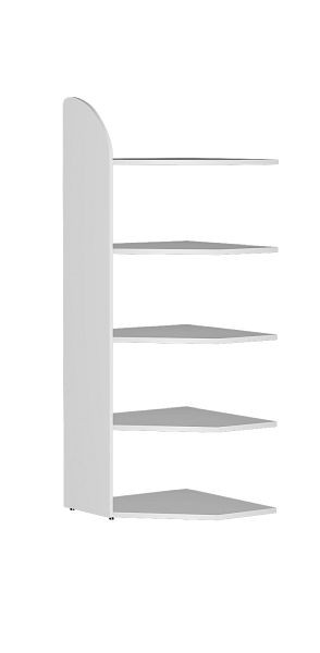 Kerkmann Eckfeld DANTE 1900 mm 5 planken, wit, 50970810
