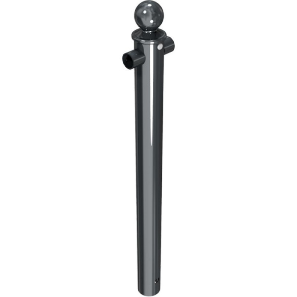Stone HGS beschermleuning/voordeelrailing, middenstijl, buisdiameter 60mm, totale lengte 800mm, voor inzetting in beton, RAL 7016 antracietgrijs, 467.05b