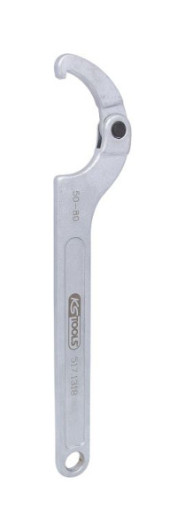 KS Tools scharnierhaaksleutel met neus, 50-80 mm, 517.1318