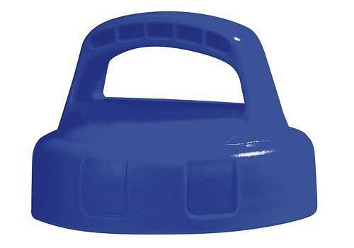 DENIOS functioneel deksel voor vloeistofcontainers, gesloten, blauw, 137-428