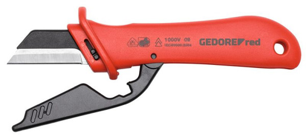 GEDORE rood VDE-kabelmes lemmetlengte 45 mm 185 mm, 3301416