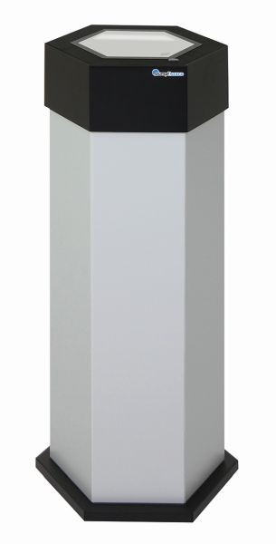 Blunt Sixco 1 swing afvalbak, lichtgrijs RAL 7035, 830x325x375 mm (HxBxD), 560-045-07