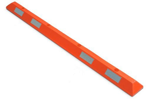 DENIOS parkeerplekbeperking "Parkstopp" PS 18 van polyethyleen (PE), B 1800 mm, rood, 164-284