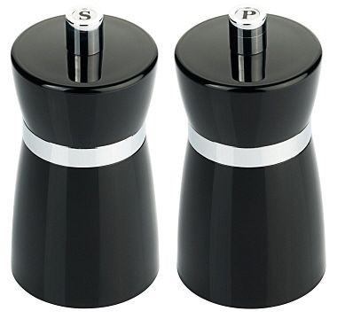 Contacto zout-/pepermolenset zwart, 10 cm, 6796/090