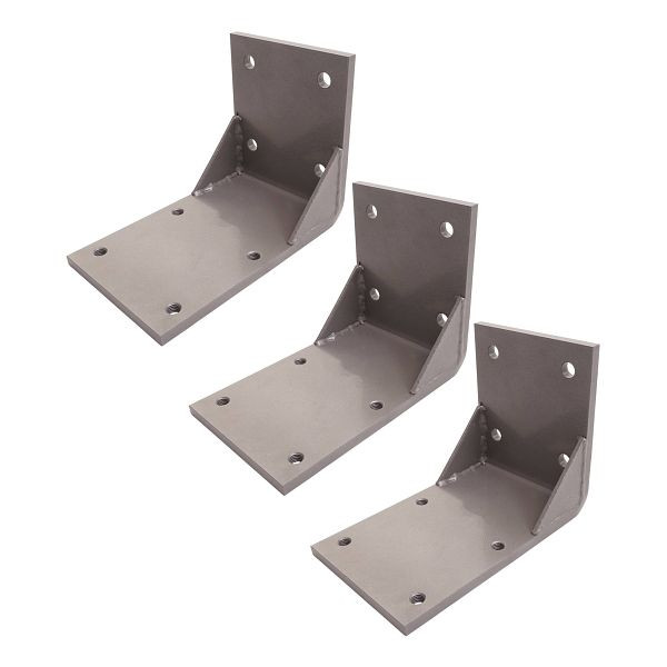 Mendler set van 3 plafondadapters voor cassettescherm T124, adapter voor plafondmontagebeugel, grijs, 3x76439