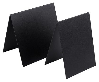 Contacto dakdisplaybord 10x10 cm zwart, beschrijfbaar, VE: 10 stuks, 6770/100