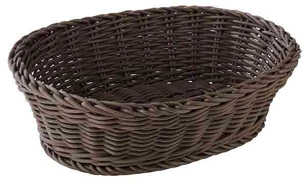 APS mand, ovaal, 25 x 19 cm, hoogte: 6,5 cm, polypropyleen, bruin, -PROFI LINE-, 50803