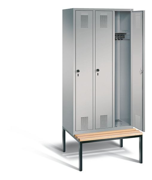 C+P Evolo locker, H2090xW900xD815mm, kleur: wit aluminium, 48050-30 S10092