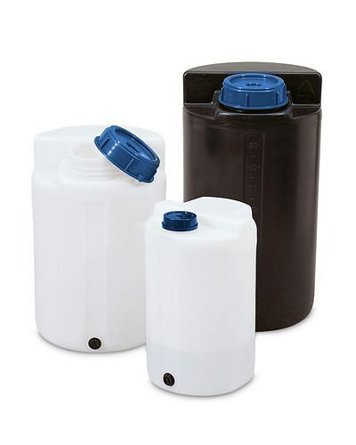 DENIOS Lager- und Dosierbehälter aus Polyethylen (PE), 100 Liter, schwarz, 136964